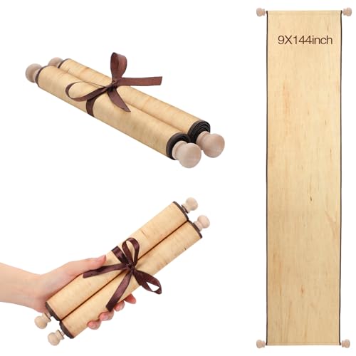 Epakh Blank Scroll Paper 9 x 144 Inches Long Scroll Paper - color: Retro White, size: 9 x 144 Inch