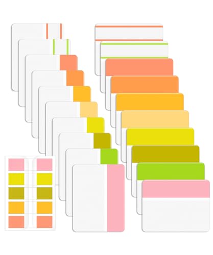 Mr. Pen- Sticky Index Tabs, 500 Pcs, 21 Sets, Colorful - color: Citrus