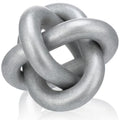 Yalikop 3 Link Wood Knot Decor Rustic Table Shelf Accents, Silver - color: Silver