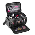 BAFASO Makeup Bag with 2 Removable Pouches and Detachable Dividers, Gray - color: Gray