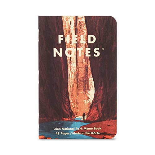 Field Notes: National Parks Series (Series A - Yosemite, Acadia, Zion) - Graph Paper Memo Book 3-Pack - 3.5 x 5.5 Inch - color: Series A - Yosemite, Acadia, Zion
