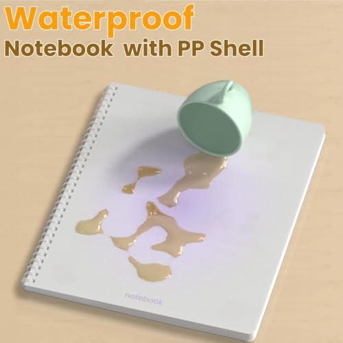 Oucaru A5 Spiral Notebook 4 Pack College Ruled Cute Pastel Notebooks - color: 4 Pack 4 Colors, size: 5.9" x 8.3"