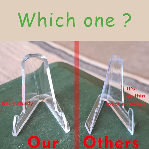 Mini Acrylic Trading Card Stand for display, Thickened, 24 Pack 2.3 In Tall - size: 24 PCS / 2.3"