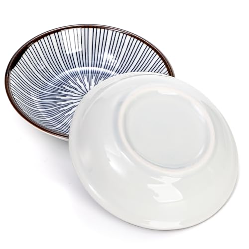 ZENFUN 12 Pcs Soy Sauce Dishes, Tiny Bowls, 3 oz Dipping Bowls for Condiment Sushi, Elegant Mini Bowl for Side Dish, Ketchup, Appetizer Plates, Ceramic, Blue and White - size: mini