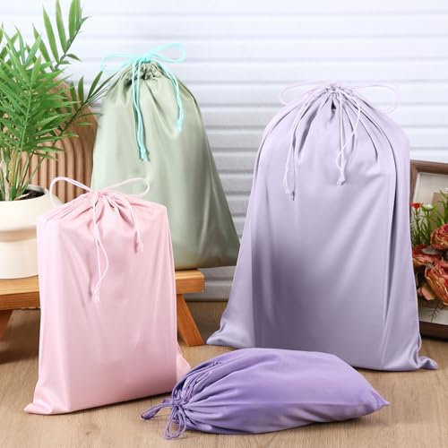 20 Pcs Satin Game Storage Bags for Women Men, S,M,L, Light Color - color: Light Color, size: S,M,L