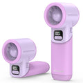 AMACOOL Portable Handheld Turbo Fan, Max 20 Hours Runtime, Gifts for Women - color: Purple