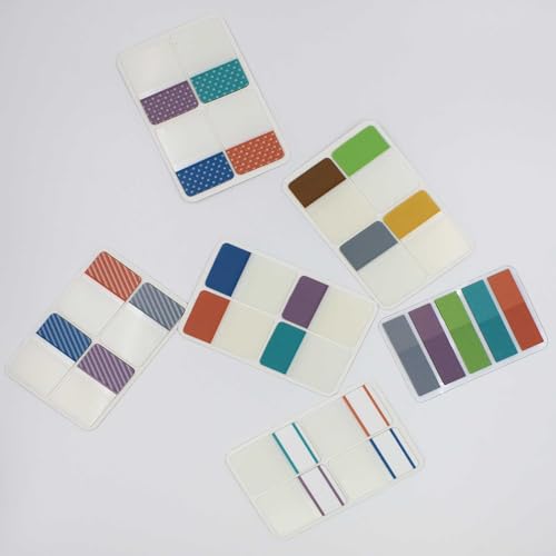 ELII 900 PCS 1 Inch Book Tabs Sticky Index Tabs,Writable Repositionable - color: Pastel