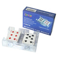 DNB Revolving Playing Card Tray - 2 Deck Plastic Rotating Canasta Card Holder - style: 2 Deck