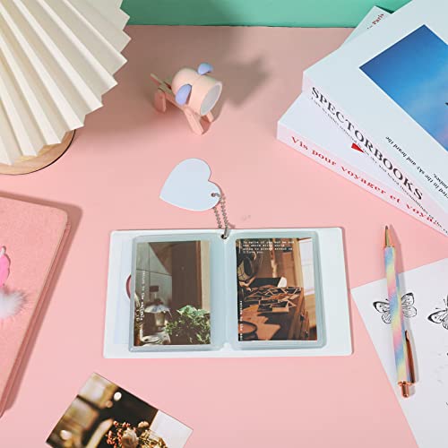 FRIUSATE Kpop Photocard Holder Book, 32 Pockets, 3 Inch, White - color: White