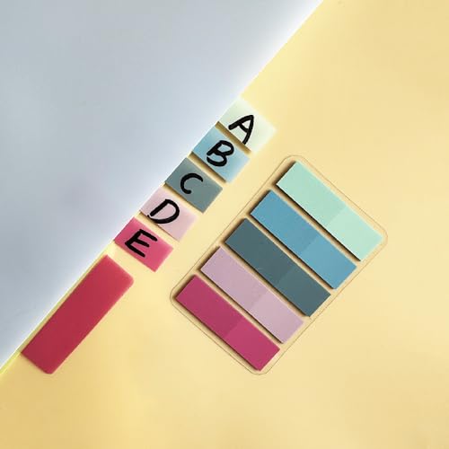 ELII 500 PCS Sticky Index Tabs 2 Inch Book Tabs,Page Markers File Tabs - color: Lavender, size: 500