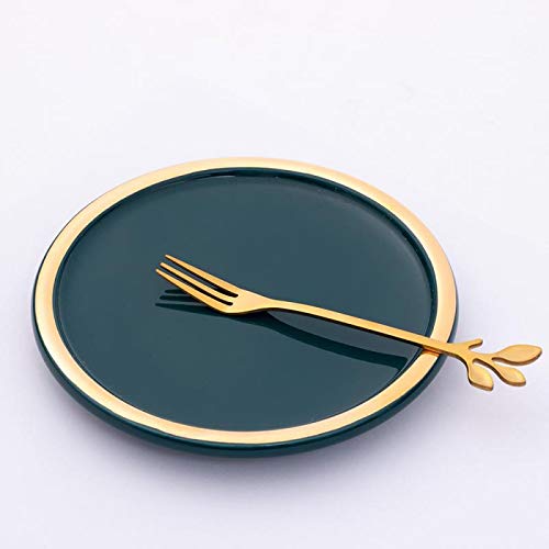 12Pack Stainless Steel Creative Coffee & Dessert Spoons, 4.8 Inches (Gold, Style 3) - color: Gold,Style 3