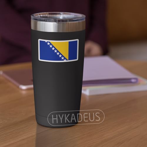 (3Pcs) Bosnia and Herzegovina Flag Stickers, Bosnian Flag Sticker Decals - color: Bosnia and Herzegovina