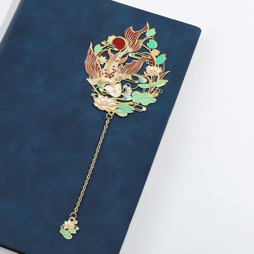 Shan Hai Jing Divine Beasts Bookmark Phoenix Dragon Koi Deer Good Luck Gift - color: Style 4 Gift Boxed