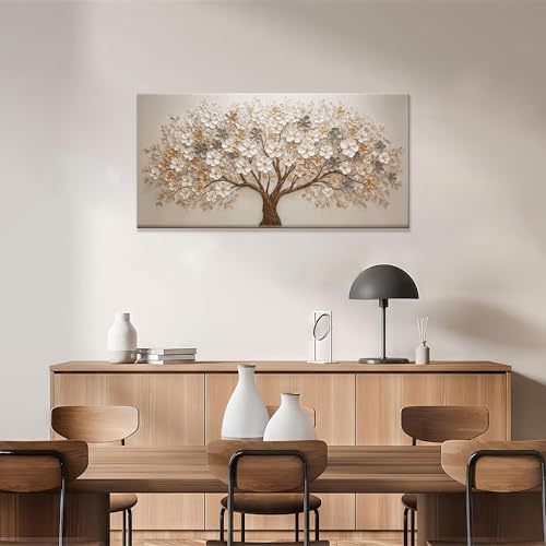 Modern Tree Of Life Canvas Wall Art Decor For Living Room Print 20"×40" - color: LAI-12C, size: 40"L x 20"W
