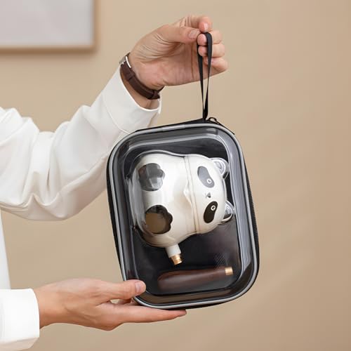 TBACW Chinese Gongfu Travel Tea Set (Panda Design) - color: Panda 1 Pot 2 Cups