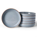 famiware Meteor 33 oz Pasta Bowls Set of 6, Blue Gray - color: Blue Gray, size: Set of 6