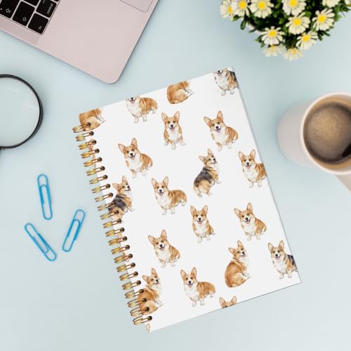 VNWEK Corgi Dog Spiral Notebook Journal 5.5x8.3 Inch - color: Corgi