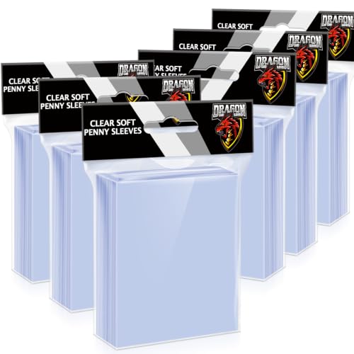 600 Counts Card Sleeves Top Loaders for Trading Cards, Penny Soft Sleeves Baseball Card Sleeve Protectors Fit for Sports,Football,Game Cards - size: 600P