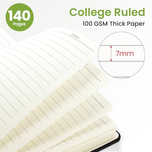 ZOTIA Lined Spiral Journal for Women, A5 Pretty Hardcover Notebook for Work, School & Office Writing, Aesthetic Writing Journal College Ruled, 140 Pages, 5.8" x 8.3", Forest Lace - color: M-Forest Lace