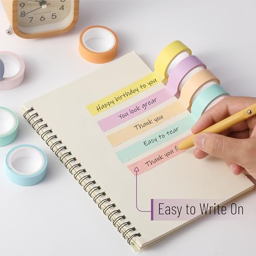 Mr. Pen- Washi Tape Set, 10 Rolls, 5.5 Yards/Roll, Washi Tape for Scrapbook - color: Pastel Harmony
