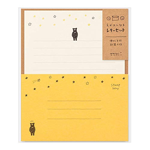 Midori 91802544 Letter Set, Starry Sky Pattern - color: Starry Sky Pattern