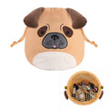 Funny Dog Drawstring Makeup Bag, Large Travel Toiletry Cosmetic Organizer - color: A-Dog-01