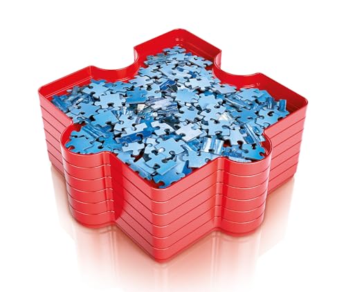Clementoni- Puzzle Sorter: 6 Trays for Easy Jigsaw Puzzle Sorting Up to 1000 Pieces (10+ Months)