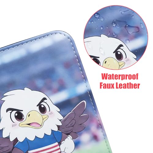 400 Pockets Soccer Card Binder, Portable Waterproof PU Storage Album,J850 - color: Soccer03-400