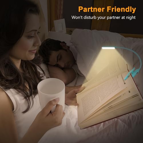 Gritin 9 LED Rechargeable Book Light for Reading in Bed - color: Blue