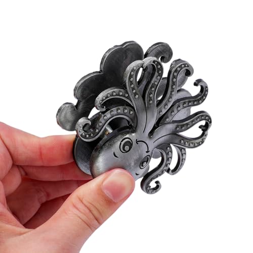 Vintage Ocean Bookmark Clip, 4 Color Starfish Shell Octopus for Book Lovers - color: Octopus Style B