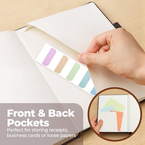 Thick Lined Journal Notebook 8.5x11" with Big A4 Hardcover Leather - Black - color: Black, size: A4 300 Pages