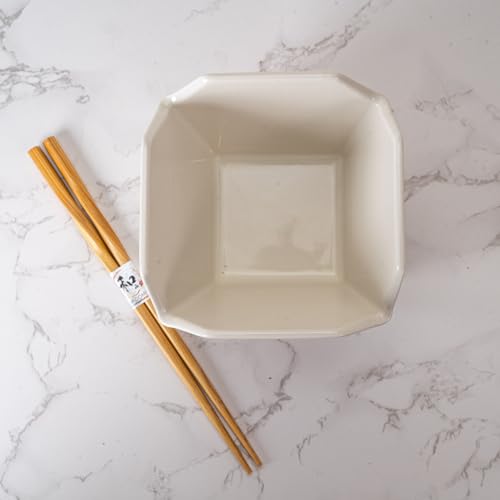 Urban Tokyo Chinese Takeout Box Style Porcelain Bowl With Chopsticks 18 fl oz Square Shape Rice Noodles Pasta To Go Shaped Microwave Dishwasher Safe (Oriental Dragon) - color: Oriental Dragon