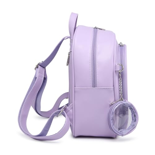 Aesthetic Kawaii Ita Backpack Pin Display Cute Purse For Anime Pins - color: Purple