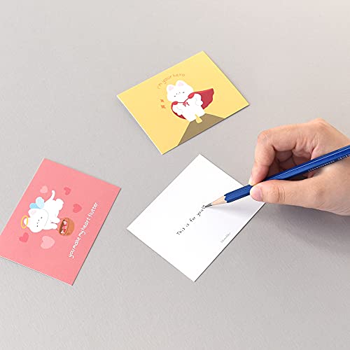 Monolike Day-by-day Card, Gureum's Daily Life ver.2 - Mix 36 Mini Single cards, 36 envelopes, 36 stickers Package - color: Gureum's daily life ver.2