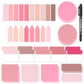 Glenmal Transparent Sticky Note Set, 910 Sheets,Pink - color: Pink
