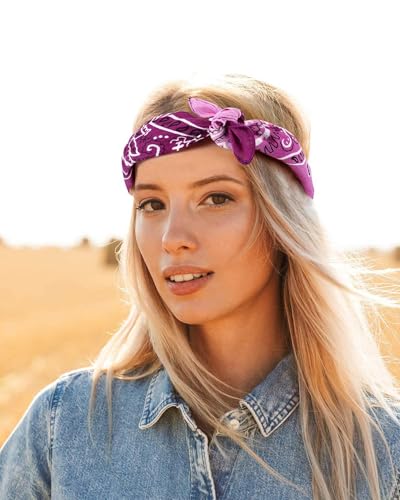 Bycc Bynn Large Soft Cotton Bandanas Pack for Men & Women 22 x 22 inches - color: S- 3 Pack-gradient 2
