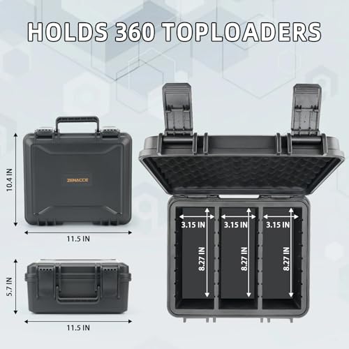 Waterproof Toploader Storage Box for Trading Cards，MTG Cards, TCG Cards