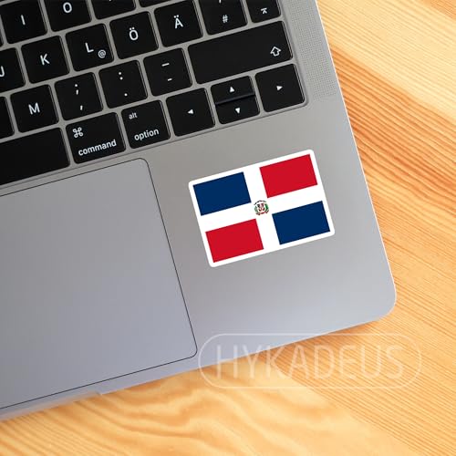 (3Pcs) Dominican Republic Flag Stickers – Dominican Flag Vinyl Decals - color: Dominican Republic