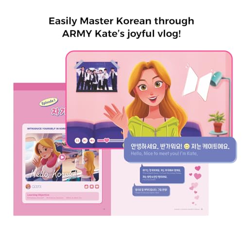 Easy Korean with BTS (New Cover Edition)- Basic Level Korean Study Book with Workbook and Free Online Lectures(Lessons with BTS Videos, Listening & Speaking Practice, and Grammar Quizzes)
