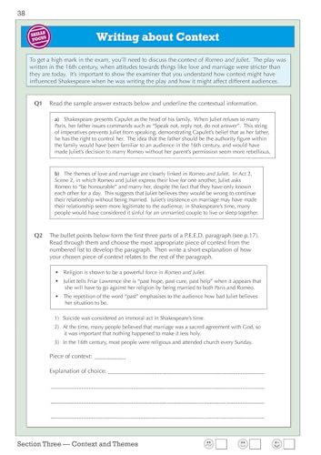 Romeo & Juliet Workbook Inc Answers