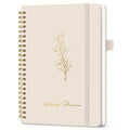 Taja Undated Weekly Planner, To Do List Notebook with Habit Tracker, A5 - color: v.Beige