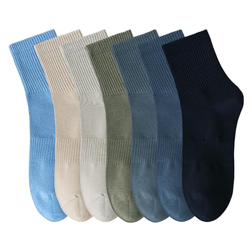 Women's Cotton Quarter Crew Socks - color: 29 Multicolor - 7 Pairs