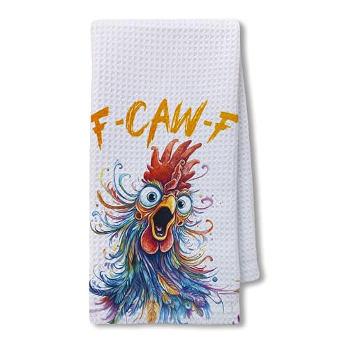 Funny Chicken Kitchen Towels 16x24 Inch, Chicken Gifts for Women Men Lovers, Sarcastic Farm Animal Hand Tea Towels for Farmhouse Kitchen Bathroom Decor - color: Chicken