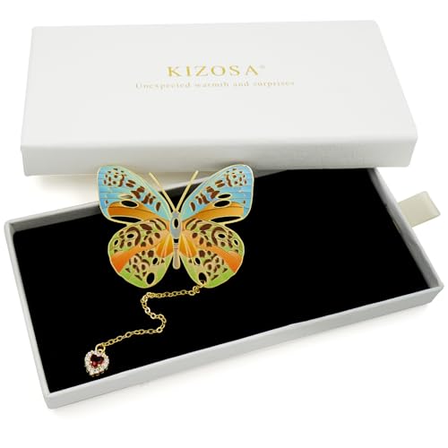 Butterfly Bookmarks for Women,Metal Bookmark,Unique Gifts Book Markers for Women Book Lovers,Teacher Appreciation Gifts,Valentine Mother's Day Christmas New Year Birthday Gift (03-Spotted) - color: 03-spotted