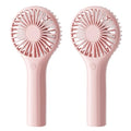 TriPole 2 Pack Mini Portable Handheld Fan Pink, Rechargeable Eyelash Fan - color: Pink&Pink(3 Speed)