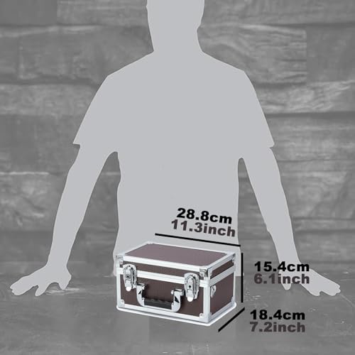 Collectable Trading Card Cases, Toploaders Storage Box, Magnetic Card Storage Hard Cabinet, Graded Card Storage Case, Sports & Trading Collector Storage Box (Coffee) - color: Coffee, size: Small