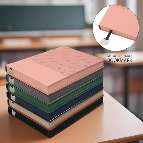 BOBO RABBIT Softcover Lined Notebook 348 Pages Vegan Leather Thick Journal - color: Pink