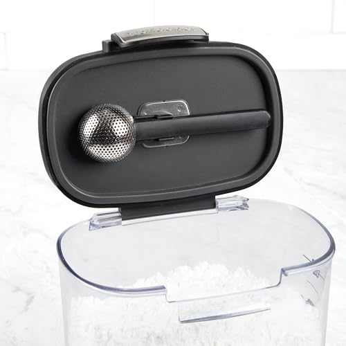 ProKeeper+ Airtight Food Storage Container Set – Clear Plastic Flour and Sugar Canister Set with Magnetic Accessories for Kitchen Organization (Black, 9-Piece) - color: Black, size: 9-Piece