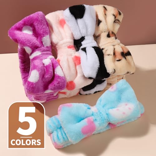 Teenitor Makeup and Spa Headbands, Bow Headbands for Women's Skincare and Face Washing