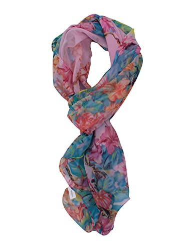 PANTONIGHT Long Chiffon Sheer Scarf Gradient Shaded Colors Lightweight Scarf For Womens - color: Col 764